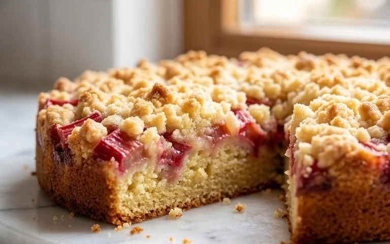 Ultimativer Rhabarberkuchen mit Streusel (5 Pers.)