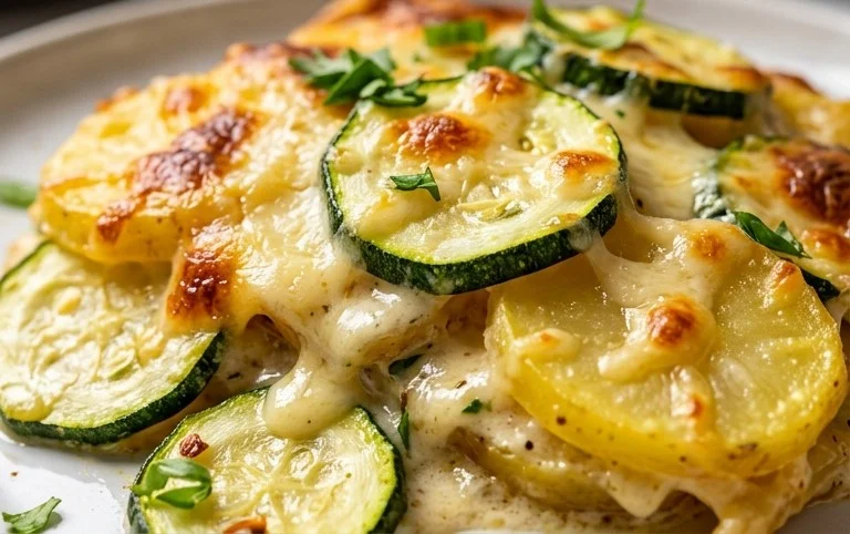 Kartoffel-Zucchini-Auflauf – so cremig & lecker