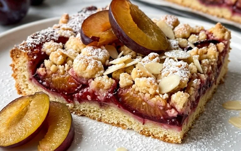 Pflaumenkuchen mit Streusel vom Blech