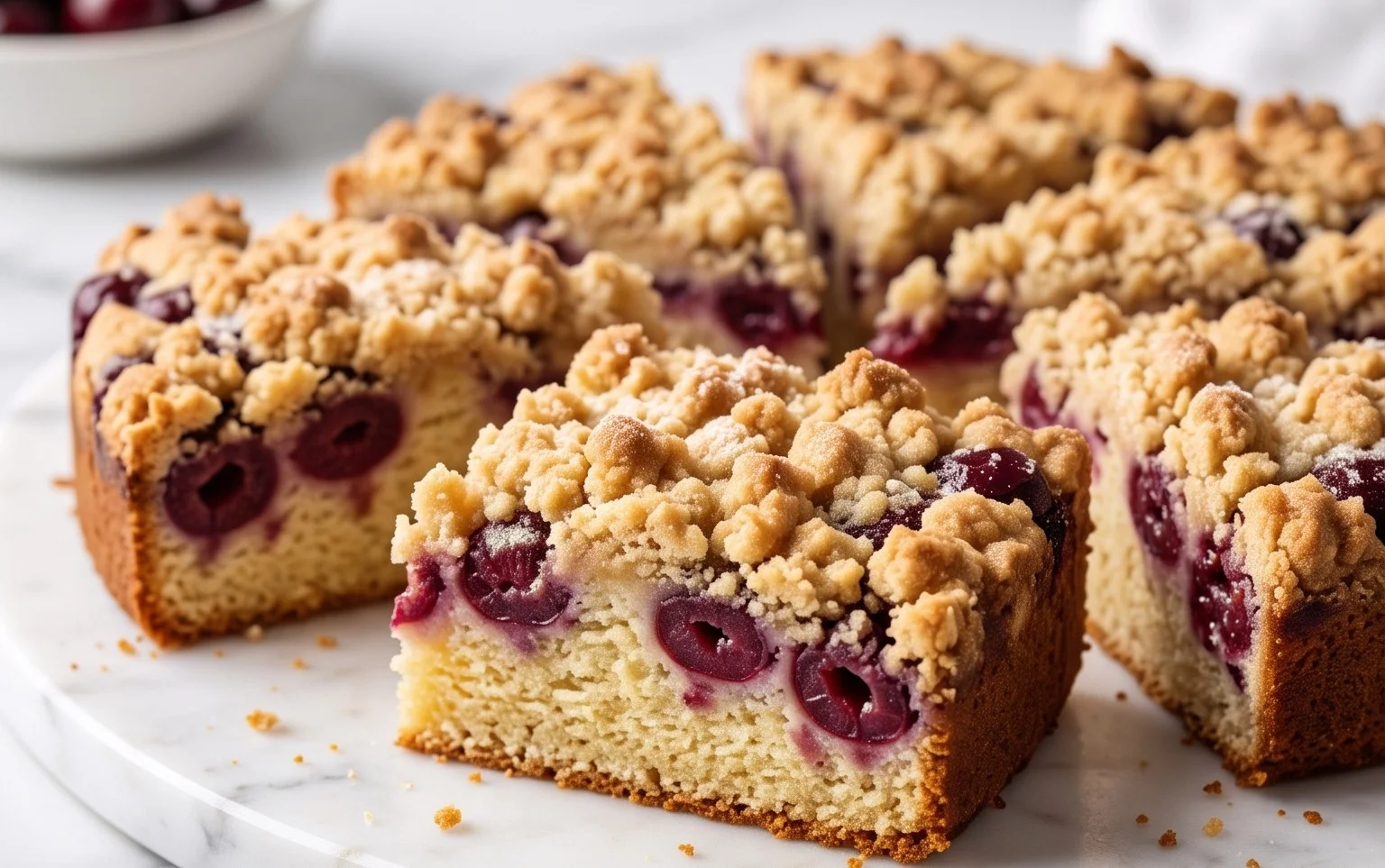 Kirsch Extract-Streusel-Kuchen: Saftig mit Kirsch Extract-Extrakt-Kick