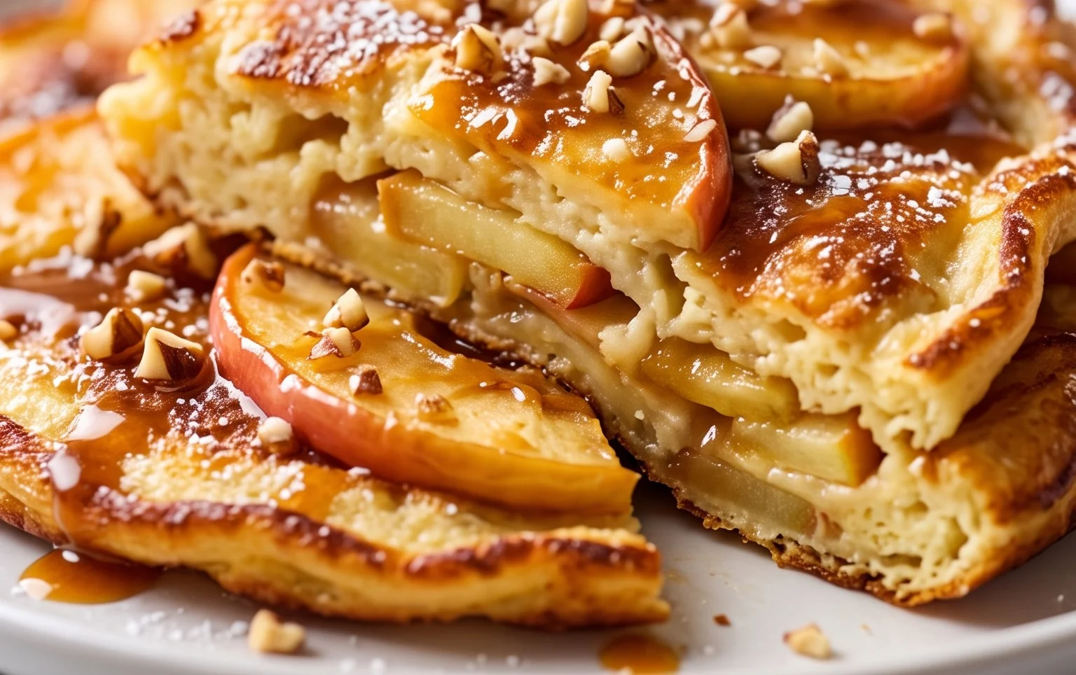 Apfelpfannkuchen klassisch und fluffig