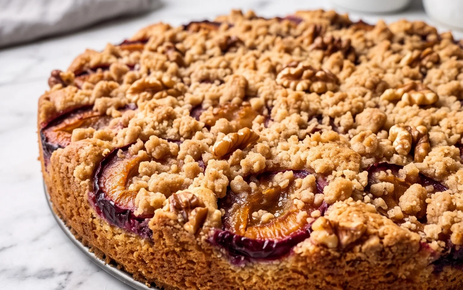 Walnuss-Zwetschgenkuchen: Herbsttraum mit Zimt-Streuseln